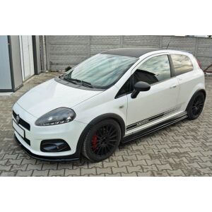 Maxton Design Seitenschweller Ansatz für FIAT GRANDE PUNTO ABARTH schwarz Hochglanz