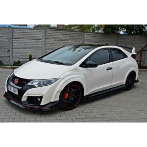 Maxton Design Seitenschweller Ansatz für HONDA CIVIC IX TYPE R schwarz Hochglanz