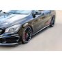 Maxton Design Seitenschweller Ansatz für MERCEDES CLA 45 AMG C117/A45 AMG W176 (vor Facelift) schwarz Hochglanz