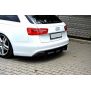 Maxton Design Heckschürze für & Heck Ansatz Flaps Diffusor für Audi A6 S-Line C7 (auspuffendrohr 1x2)