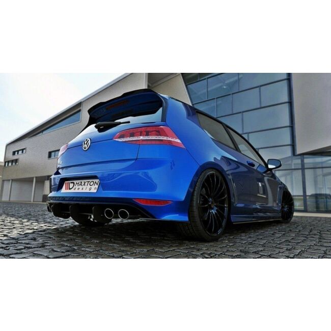 Maxton Design VW GOLF 7 R HATCHBACK Heckdiffusor Ansatz für Heckschürze für & Heck Ansatz Flaps Diffusor für