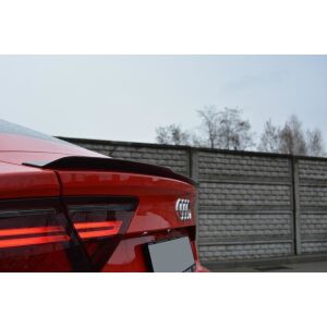 Maxton Design Spoiler CAP für AUDI A7 S-LINE (FACELIFT) schwarz Hochglanz