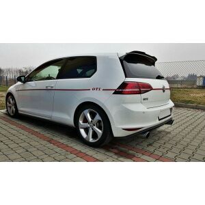 Maxton Design Spoiler CAP V.3 / V3 für Volkswagen Golf 7 / 7 Facelift R / R-Line / GTI  schwarz matt