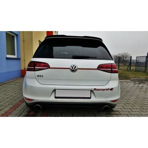 Maxton Design Spoiler CAP V.3 / V3 für Volkswagen Golf 7 / 7 Facelift R / R-Line / GTI  schwarz matt