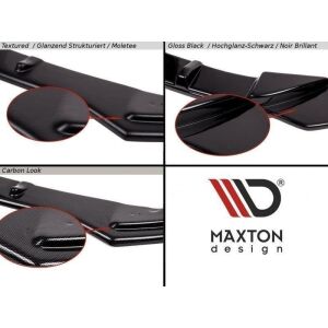 Maxton Design Heck Ansatz Flaps Diffusor für ALFA ROMEO GIULIETTA schwarz Hochglanz