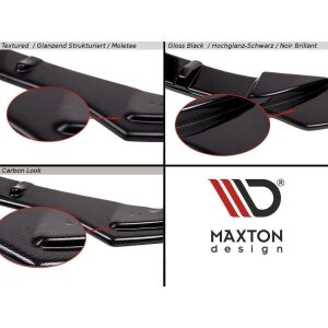 Maxton Design Heck Ansatz Flaps Diffusor für Audi S8 D4 FL schwarz Hochglanz