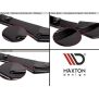 Maxton Design Heck Ansatz Flaps Diffusor für BMW X6 F16 M Paket schwarz Hochglanz