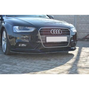 Maxton Design Front Diffuser V.1 / V1 Audi A4 B8 FL schwarz Hochglanz