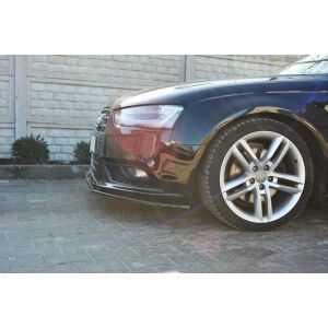 Maxton Design Front Diffuser V.1 / V1 Audi A4 B8 FL schwarz Hochglanz