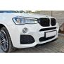 Maxton Design Front Ansatz für BMW X4 M Paket schwarz Hochglanz