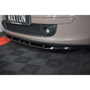 Maxton Design Front Ansatz V.1 / V1 für FIAT 500 HATCHBACK vor Facelift schwarz matt