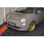 Maxton Design Front Ansatz V.1 / V1 für FIAT 500 HATCHBACK vor Facelift schwarz matt