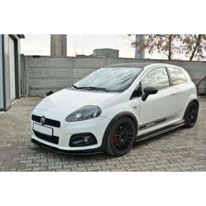 Maxton Design Front Ansatz V.2 / V2 für FIAT GRANDE PUNTO ABARTH schwarz Hochglanz