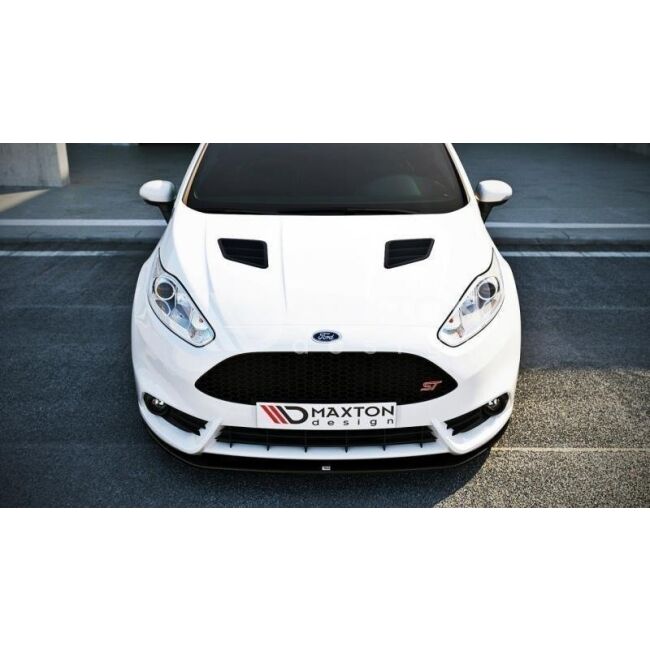 Maxton Design Front Ansatz V.2 / V2 für Ford Fiesta ST Mk7 FL schwarz Hochglanz