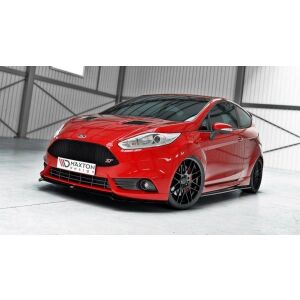 Maxton Design Front Ansatz V.3 / V3 für Ford Fiesta ST Mk7 FL schwarz Hochglanz