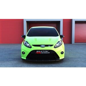 Maxton Design Front Ansatz für (RS Look Stoßstange) Ford Fiesta Mk7  schwarz Hochglanz