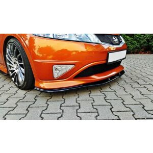 Maxton Design Front Ansatz für HONDA CIVIC VIII TYPE S/R schwarz Hochglanz