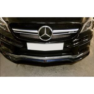 Maxton Design Front Ansatz für V.1 / V1 MERCEDES CLA 45 AMG C117 (vor Facelift) schwarz Hochglanz