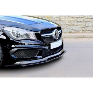 Maxton Design Front Ansatz für V.2 / V2 MERCEDES CLA 45 AMG C117 (vor Facelift) schwarz Hochglanz