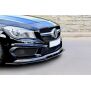 Maxton Design Front Ansatz für V.2 / V2 MERCEDES CLA 45 AMG C117 (vor Facelift) schwarz Hochglanz