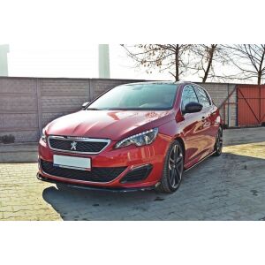 Maxton Design Front Ansatz für V.2 / V2 PEUGEOT 308 II GTI schwarz Hochglanz