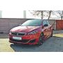 Maxton Design Front Ansatz für V.2 / V2 PEUGEOT 308 II GTI schwarz Hochglanz