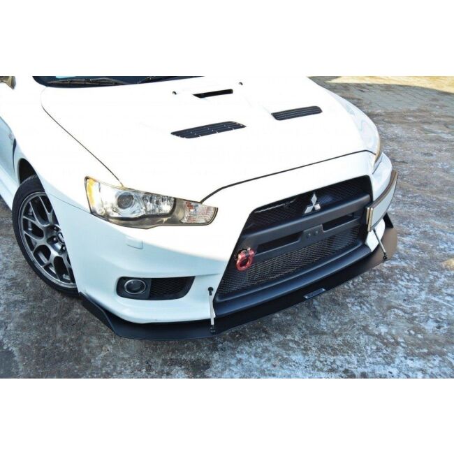 Maxton Design Racing Front Ansatz V.1 / V1 für Mitsubishi Lancer Evo X