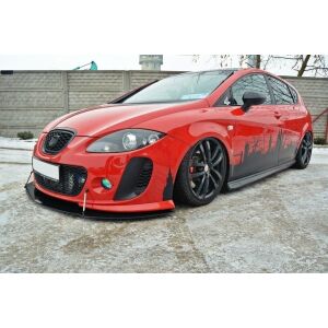 Maxton Design Racing Front Ansatz V.2 / V2 für SEAT LEON MK2 MS DESIGN