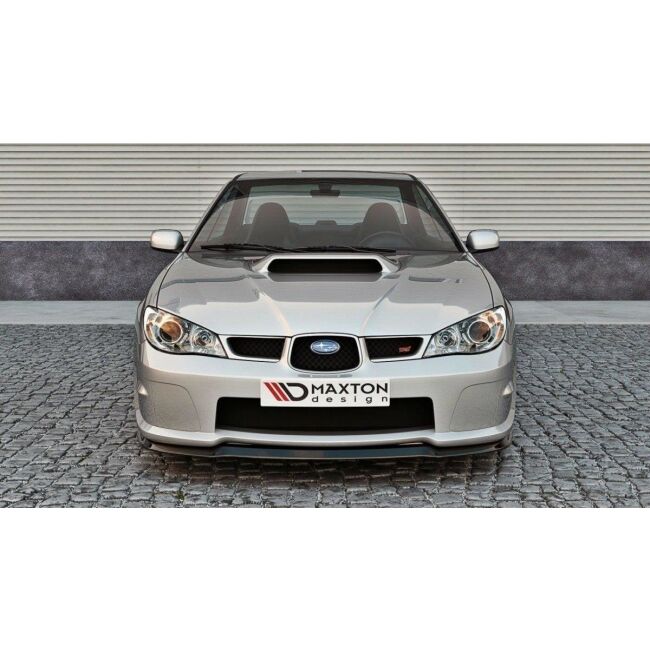 Maxton Design Front Ansatz für Subaru Impreza WRX STI (HAWKEYE) schwarz Hochglanz