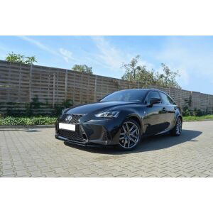 Maxton Design Front Ansatz V.1 / V1 für Lexus IS Mk3 Facelift F-Sport schwarz Hochglanz