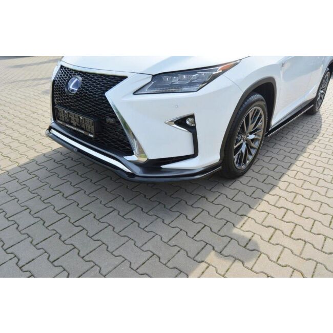 Maxton Design Front Ansatz V.1 / V1 für Lexus RX Mk4 F-Sport schwarz Hochglanz