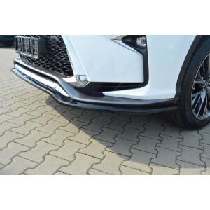 Maxton Design Front Ansatz V.1 / V1 für Lexus RX Mk4 F-Sport schwarz Hochglanz