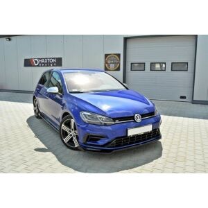 Maxton Design Front Ansatz V.2 / V2 für VW Golf 7 R / R-Line Facelift schwarz Hochglanz