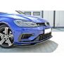 Maxton Design Front Ansatz V.3 / V3 für VW Golf 7 R / R-Line Facelift schwarz Hochglanz