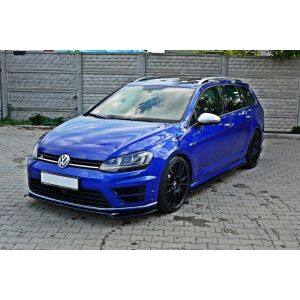 Maxton Design Front Ansatz V.2 / V2 für VW Golf 7 R / R-Line schwarz Hochglanz