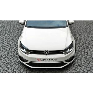 Maxton Design Front Ansatz für V.2 / V2 VW POLO MK5 GTI Facelift schwarz Hochglanz