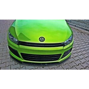 Maxton Design Front Ansatz für VW SCIROCCO R schwarz Hochglanz
