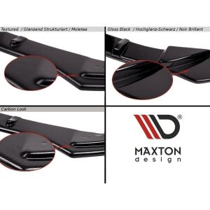 Maxton Design Heckdiffusor Ansatz für AUDI RS4 B5 DTM LOOK schwarz Hochglanz