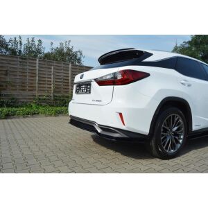 Maxton Design Mittlerer Heckdiffusor Ansatz für Lexus RX Mk4 H  schwarz Hochglanz