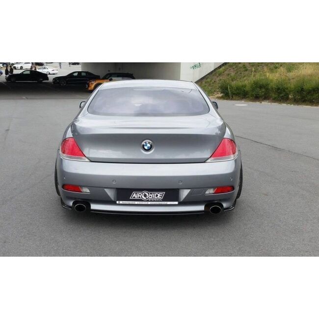 Maxton Design Heck Ansatz Flaps Diffusor für BMW 6er E63 / E64 (vor Facelift) schwarz Hochglanz