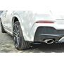 Maxton Design Heck Ansatz Flaps Diffusor für BMW X4 M Paket schwarz Hochglanz