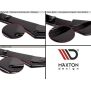 Maxton Design Heck Ansatz Flaps Diffusor V.2 / V2 für Ford Focus ST Mk2 FL schwarz Hochglanz