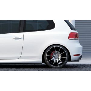 Maxton Design Heck Ansatz Flaps Diffusor für VW GOLF 6 GTI 35TH schwarz Hochglanz