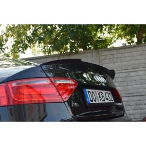 Maxton Design Spoiler CAP für Audi S5 / A5 / A5 S-Line 8T / 8T FL Coupe schwarz Hochglanz