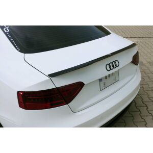 Maxton Design Spoiler CAP für Audi S5 / A5 / A5 S-Line 8T / 8T FL Coupe schwarz Hochglanz