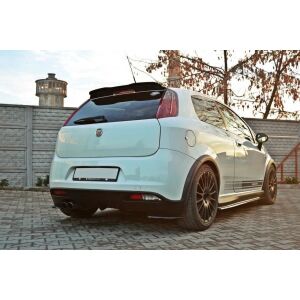 Maxton Design Spoiler CAP für FIAT GRANDE PUNTO ABARTH schwarz Hochglanz