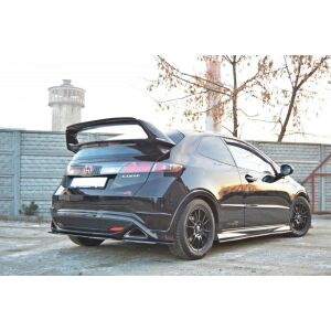 Maxton Design Spoiler CAP für HONDA CIVIC VIII TYPE R - MUGEN spoiler schwarz Hochglanz