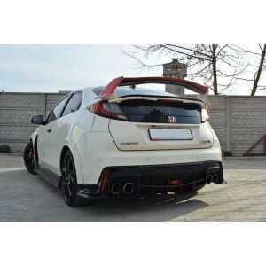 Maxton Design Spoiler CAP für n.2 HONDA CIVIC IX TYPE R schwarz Hochglanz