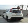 Maxton Design Spoiler CAP für n.2 HONDA CIVIC IX TYPE R schwarz Hochglanz