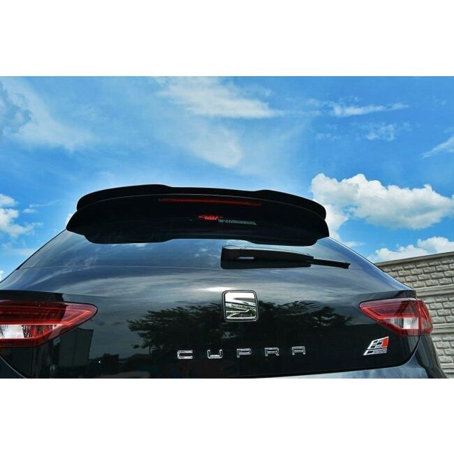 Maxton Design Spoiler CAP für SEAT LEON III CUPRA schwarz Hochglanz